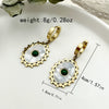 Stainless Steel Devil's Eye Animals Zodiac Personality Fashion Women's Earrings Electroplated