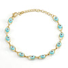 Stainless Steel Devil's Eye Electroplating Unisex Hip Hop Style Bracelet