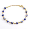 Stainless Steel Devil's Eye Electroplating Unisex Hip Hop Style Bracelet