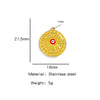 Stainless Steel Devil's Eye Pendant Jewelry Accessories With Electroplating