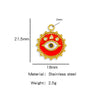 Stainless Steel Devil's Eye Pendant Jewelry Accessories With Electroplating