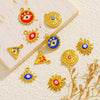Stainless Steel Devil's Eye Pendant Jewelry Accessories With Electroplating