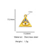 Stainless Steel Devil's Eye Pendant Jewelry Accessories With Electroplating