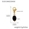 Stainless Steel Devil's Eye With Zircon And Natural Stone Multiaccessories Pendant Necklace And Bracelet Set For Women