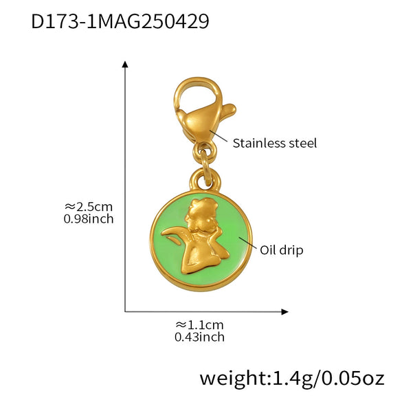 Stainless Steel Devil's Eye With Zircon And Natural Stone Multiaccessories Pendant Necklace And Bracelet Set For Women