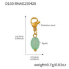 Stainless Steel Devil's Eye With Zircon And Natural Stone Multiaccessories Pendant Necklace And Bracelet Set For Women