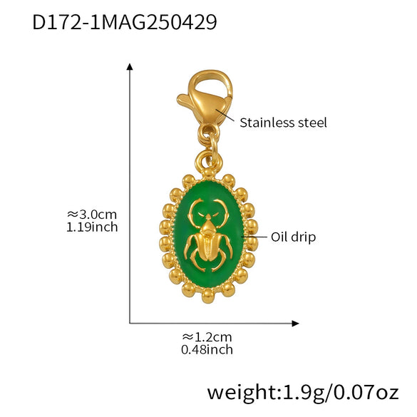 Stainless Steel Devil's Eye With Zircon And Natural Stone Multiaccessories Pendant Necklace And Bracelet Set For Women