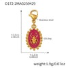 Stainless Steel Devil's Eye With Zircon And Natural Stone Multiaccessories Pendant Necklace And Bracelet Set For Women