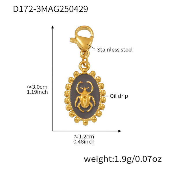 Stainless Steel Devil's Eye With Zircon And Natural Stone Multiaccessories Pendant Necklace And Bracelet Set For Women