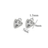 Stainless Steel Diamond Zircon Love Star Plum Blossom Totem Pendant Jewelry Accessories With Electroplating