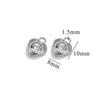 Stainless Steel Diamond Zircon Love Star Plum Blossom Totem Pendant Jewelry Accessories With Electroplating