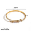 Stainless Steel Diamondencrusted Geometric Women's Bracelets