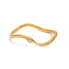 Stainless Steel Diamondencrusted Snake Asymmetrical Bracelet Electroplated Jewelry