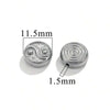 Stainless Steel Diecasting Round Bead Jewelry With Dragon Pattern And Electroplating Treatment