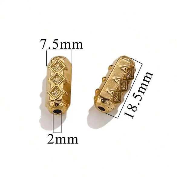 Stainless Steel Diecasting Round Bead Jewelry With Dragon Pattern And Electroplating Treatment