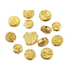 Stainless Steel Diecasting Round Bead Jewelry With Dragon Pattern And Electroplating Treatment