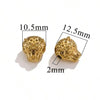 Stainless Steel Diecasting Round Bead Jewelry With Dragon Pattern And Electroplating Treatment