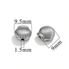 Stainless Steel Diecasting Round Bead Jewelry With Dragon Pattern And Electroplating Treatment