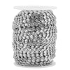 Stainless Steel Disc Embossed Electroplated Geometric Diy Jewelry Chain For Bracelet
