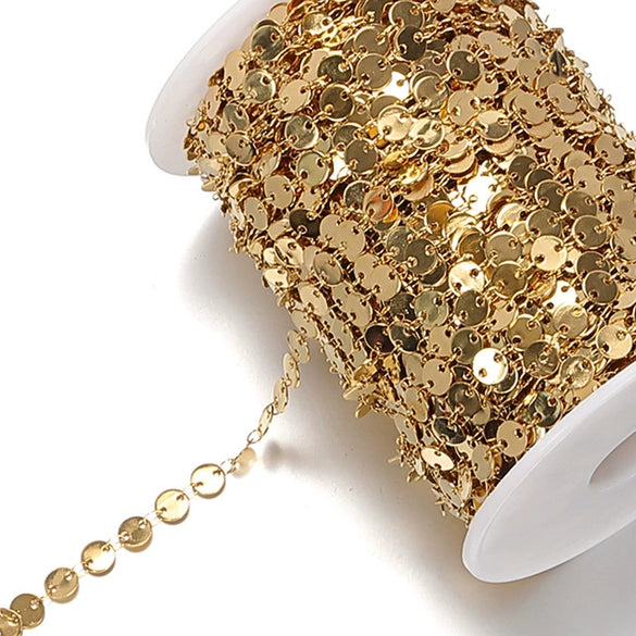 Stainless Steel Disc Pendant Star Chain Jewelry Accessories With Electroplating Treatment