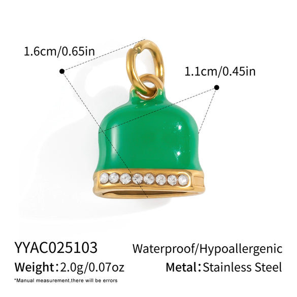 Stainless Steel Diy Fruit Pendant With Electroplating For Fashion Matching Strawberry Watermelon Banana Grape Design