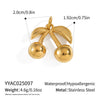 Stainless Steel Diy Fruit Pendant With Electroplating For Fashion Matching Strawberry Watermelon Banana Grape Design