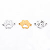 Stainless Steel Dog Claw Cat Claw Letter Love Jewelry Accessories Electroplated Bracelet Necklace