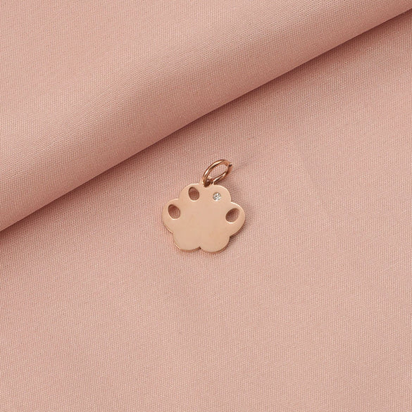 Stainless Steel Dog Claw Cat Claw Pendant Hanging Ring Pet Jewelry Accessories With Electroplating And Minimalist Animal Style