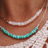 Stainless Steel Dopamine Necklace Colorful Beaded Electroplating Simple Minimalist Unisex