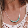 Stainless Steel Dopamine Necklace Colorful Beaded Electroplating Simple Minimalist Unisex