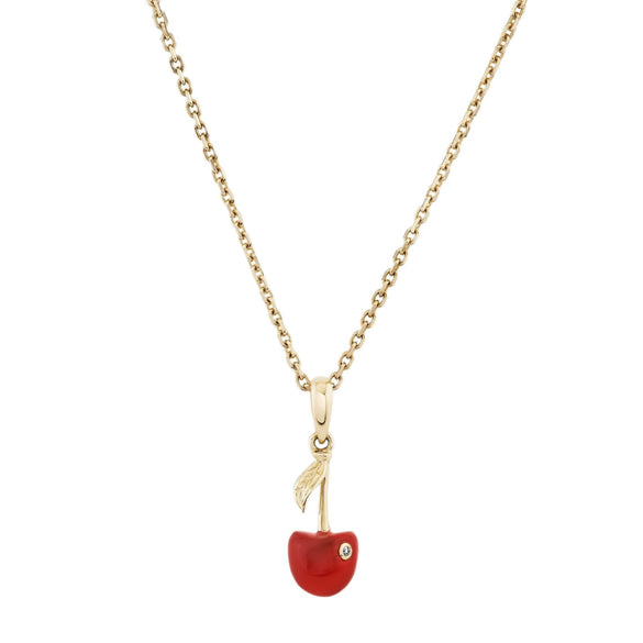 Stainless Steel Dopamine Necklace With Geometric Drop Shape Strawberry Ice Cream Shell Love And Small Fish Pendant Electroplating Design