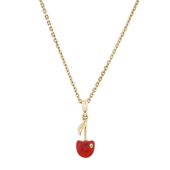 Stainless Steel Dopamine Necklace With Geometric Drop Shape Strawberry Ice Cream Shell Love And Small Fish Pendant Electroplating Design
