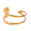 Stainless Steel Double Layer Hollow Women's Ins Geometric Style Electroplated Bracelet