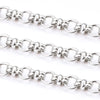 Stainless Steel Double Ring Chain Punk Style Necklace And Watch Chain With Electrolysis Process For Men And Women
