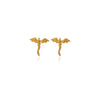 Stainless Steel Dragon Stud Earrings And Bracelet Jewelry Set With Electroplated Animal Design For Women