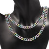 Stainless Steel Dripping Oil Doublesided Grinding Trendy Jewelry Chain For Men And Women Handmade