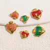 Stainless Steel Dripping Oil Fish Shape Pendant Jewelry For Necklace And Bracelet