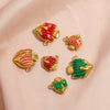 Stainless Steel Dripping Oil Fish Shape Pendant Jewelry For Necklace And Bracelet