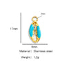 Stainless Steel Dripping Oil Goldplated Conch Shell Starfish Diy Jewelry Accessories Bracelet Earrings Pendant Handmade Small Pendant