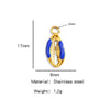 Stainless Steel Dripping Oil Goldplated Conch Shell Starfish Diy Jewelry Accessories Bracelet Earrings Pendant Handmade Small Pendant