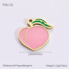 Stainless Steel Dripping Oil Pastoral Style Fruit Food Jewelry Accessories Bracelet Necklace Pendant