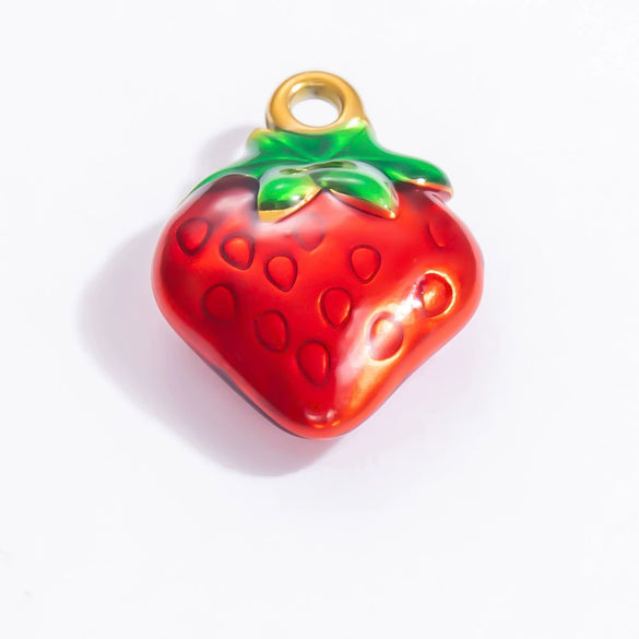 Stainless Steel Dripping Oil Pastoral Style Fruit Food Jewelry Accessories Bracelet Necklace Pendant