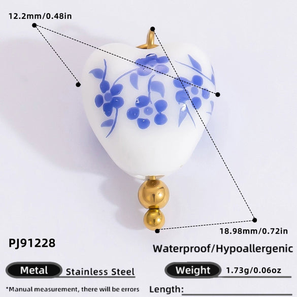 Stainless Steel Dripping Oil Pastoral Style Fruit Food Jewelry Accessories Bracelet Necklace Pendant