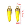 Stainless Steel Dripping Oil Three Dimensional Pepper Pendant Jewelry Earrings Luggage Pendant Diy Handmade