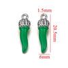 Stainless Steel Dripping Oil Three Dimensional Pepper Pendant Jewelry Earrings Luggage Pendant Diy Handmade