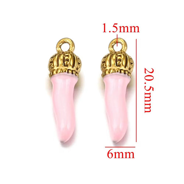 Stainless Steel Dripping Oil Three Dimensional Pepper Pendant Jewelry Earrings Luggage Pendant Diy Handmade
