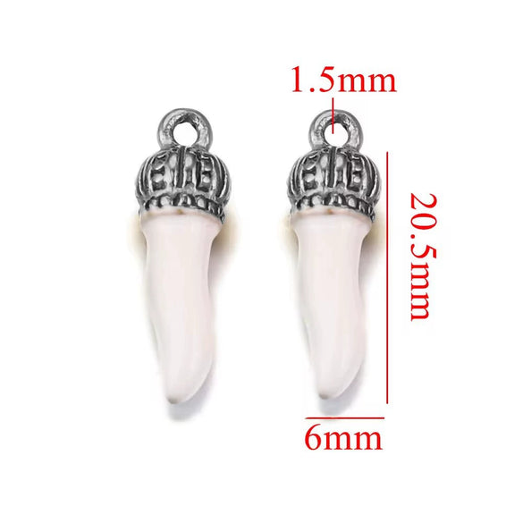 Stainless Steel Dripping Oil Three Dimensional Pepper Pendant Jewelry Earrings Luggage Pendant Diy Handmade