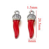 Stainless Steel Dripping Oil Three Dimensional Pepper Pendant Jewelry Earrings Luggage Pendant Diy Handmade