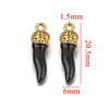 Stainless Steel Dripping Oil Three Dimensional Pepper Pendant Jewelry Earrings Luggage Pendant Diy Handmade
