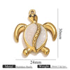 Stainless Steel Dripping Oil Turtle Strawberry Crab Jewelry Pendant